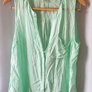 Old Navy Mint Button Down Tank
